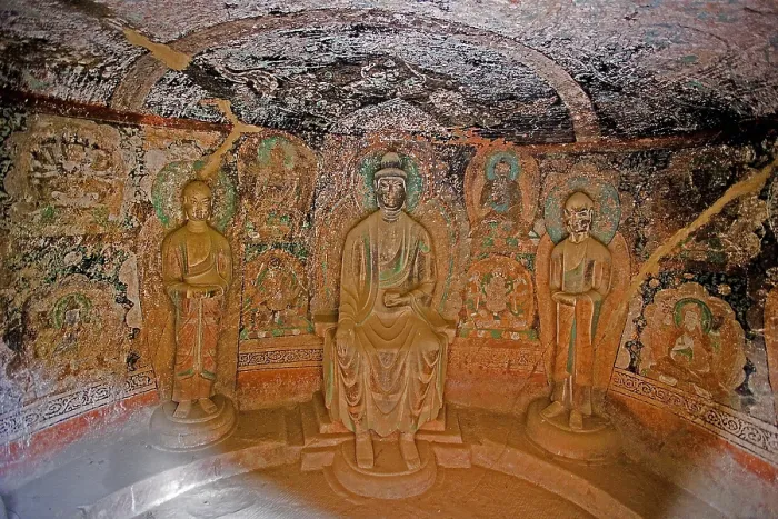 Framed Print : CHINA. NORTH WEST. The Silk Road. Binglingsi Grottoes. AISA / Everett Collection**US SALES ONLY**