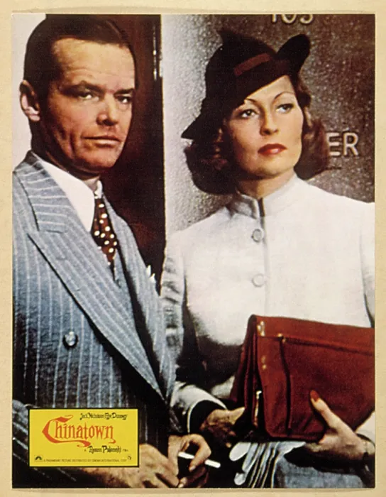 Framed Print : CHINATOWN, Jack Nicholson, Faye Dunaway, 1974