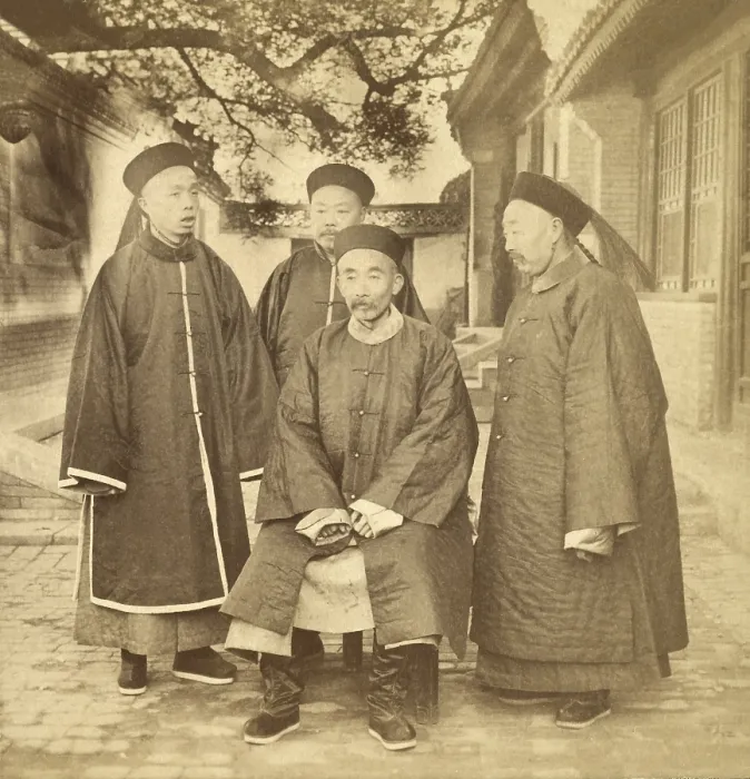 Framed Print : The Chinese Empress Dowagers counsellors during the Boxer Rebellion of 1900