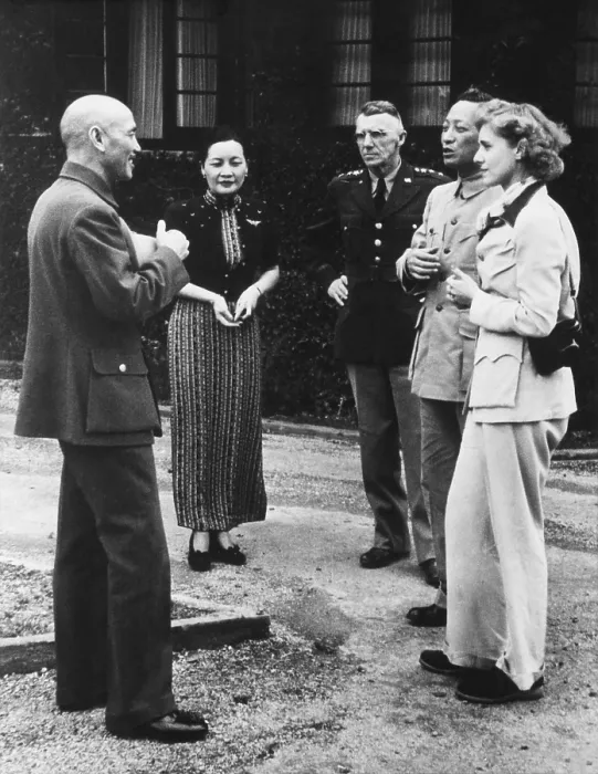 Framed Print : Chinese leader and Americans together after the after the Doolittle Raid on Japan. April 19, 1942. L-R: Chiang Kai-shek, Mme. Chiang Kai-shek (Soong May-ling), U.S. Gen Framed Print : Chinese leader and Americans together after the after the Doolittle Raid on Japan. April 19, 1942. L-R: Chiang Kai-shek, Mme. Chiang Kai-shek (Soong May-ling), U.S. Gen