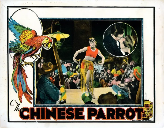 Framed Print : THE CHINESE PARROT, US lobbycard, Anna May Wong (center), 1927 Framed Print : THE CHINESE PARROT, US lobbycard, Anna May Wong (center), 1927