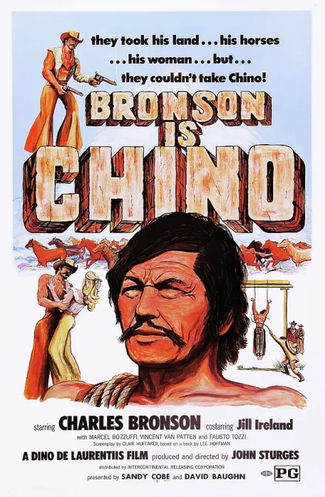 Framed Print : CHINO, (aka VALDEZ, IL MEZZOSANGUE, aka THE VALDEZ HORSES, aka VALDEZ THE HALFBREED, aka WILD HORSES), US poster art, Charles Bronson, 1973 Framed Print : CHINO, (aka VALDEZ, IL MEZZOSANGUE, aka THE VALDEZ HORSES, aka VALDEZ THE HALFBREED, aka WILD HORSES), US poster art, Charles Bronson, 1973