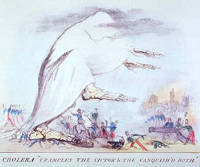 Framed Print : CHOLERA TRAMPLES THE VICTORS & THE VANQUISHED BOTH, by Robert Seymour, 1831, was published during the second European cholera pandemic outbreak in England Framed Print : CHOLERA TRAMPLES THE VICTORS & THE VANQUISHED BOTH, by Robert Seymour, 1831, was published during the second European cholera pandemic outbreak in England