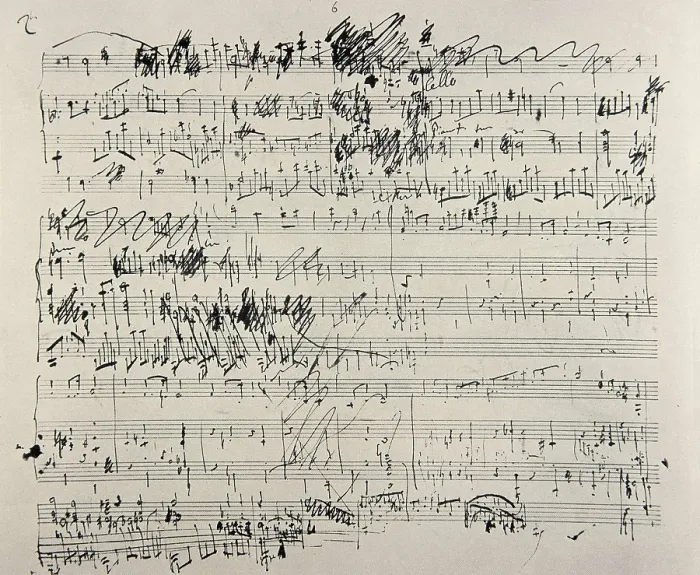 Framed Print : CHOPIN, Frederic (1810-1849). Autographed score of Violoncello and Piano Sonata op. 65. AISA / Everett Collection**US SALES ONLY**