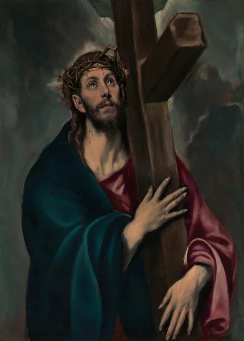 Framed Print : CHRIST CARRYING THE CROSS, by El Greco, 1577-87, Spanish Renaissance painting, oil on canvas Framed Print : CHRIST CARRYING THE CROSS, by El Greco, 1577-87, Spanish Renaissance painting, oil on canvas
