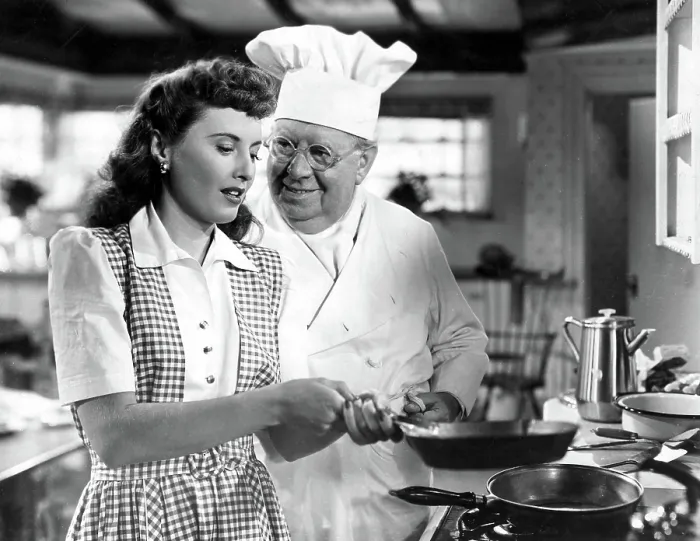 Framed Print : CHRISTMAS IN CONNECTICUT, Barbara Stanwyck, S.Z. Sakall, 1945 Framed Print : CHRISTMAS IN CONNECTICUT, Barbara Stanwyck, S.Z. Sakall, 1945
