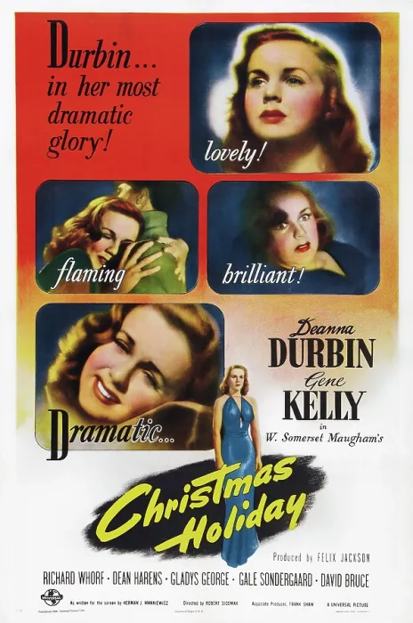 Framed Print : CHRISTMAS HOLIDAY, US poster art, Deanna Durbin, 1944
