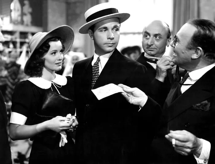 Framed Print : CHRISTMAS IN JULY, Ellen Drew, Dick Powell, Torben Meyer, Alexander Carr, 1940