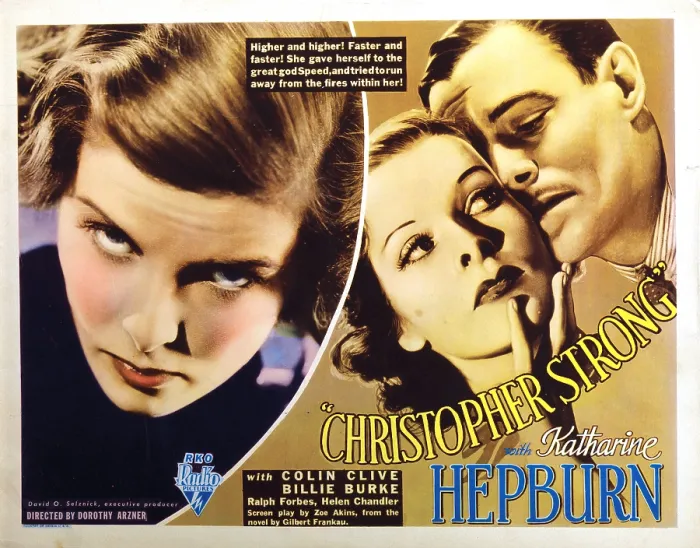 Framed Print : CHRISTOPHER STRONG, US poster, from left: Katharine Hepburn, Colin Clive, 1933
