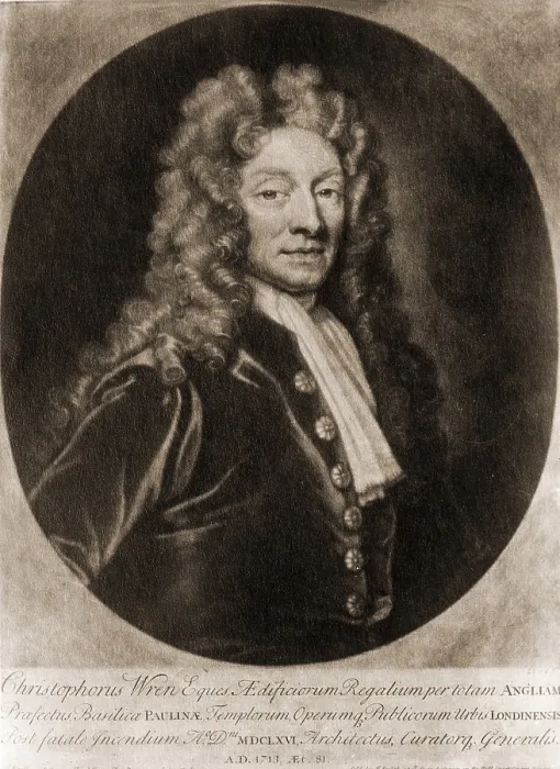 Framed Print : Christopher Wren (1632-1723), British architect of St Paul's Cathedral