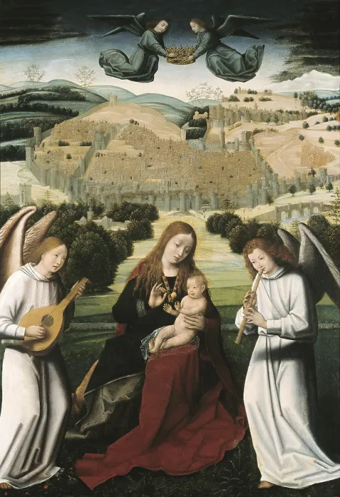 Framed Print : Christus, Petrus. The Virgin of Granada. beg. 16th c. Attributed work. Flemish art. Oil on wood. Private Collection Framed Print : Christus, Petrus. The Virgin of Granada. beg. 16th c. Attributed work. Flemish art. Oil on wood. Private Collection