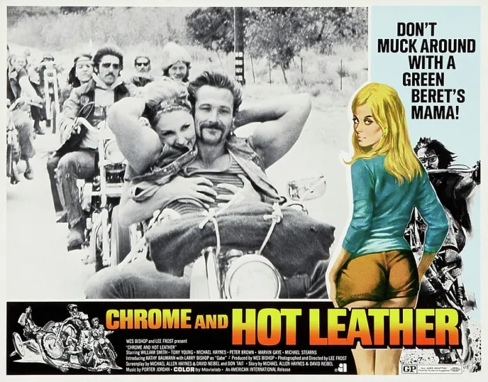 Framed Print : CHROME AND HOT LEATHER, Kathrine Baumann (right), 1971 Framed Print : CHROME AND HOT LEATHER, Kathrine Baumann (right), 1971