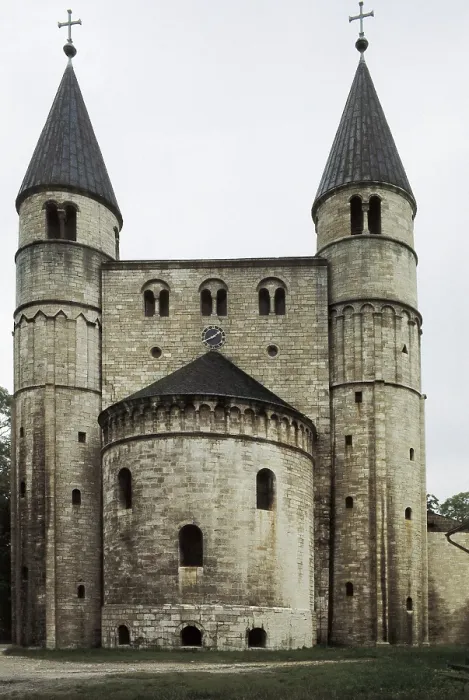 Framed Print : Church of Saint Cyriac. 10th-11th c. GERMANY. SAXONY-ANHALT. Gernrode. Romanesque church of Saint Cyriacus. Ottonian art. ; Romanesque art Framed Print : Church of Saint Cyriac. 10th-11th c. GERMANY. SAXONY-ANHALT. Gernrode. Romanesque church of Saint Cyriacus. Ottonian art. ; Romanesque art