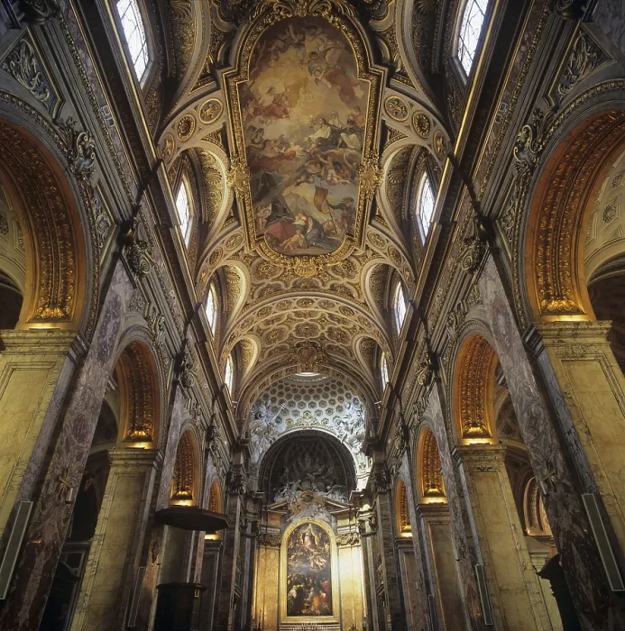 Framed Print : Church of Saint Luigi dei Francesi, by Domenico Fontana and Giacomo della Porta, 1518 - 1589, 16th Century, architecture - Italy, Lazio, Rome. Detail