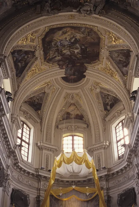 Framed Print : Church of Saint Maria della Piet, by Giacomo Amato and Andrea Cirrincione, 1678 - 1689, 17th Century - Italy, Sicily, Palermo. Detail. View of the vault Framed Print : Church of Saint Maria della Piet, by Giacomo Amato and Andrea Cirrincione, 1678 - 1689, 17th Century - Italy, Sicily, Palermo. Detail. View of the vault