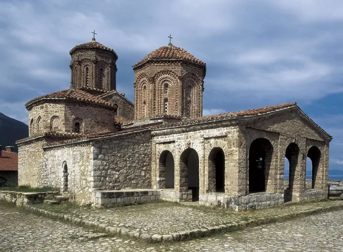 Framed Print : Church of Saint Naum. MACEDONIA. Ohrid. Late Byzantine art. AISA / Everett Collection**US SALES ONLY**