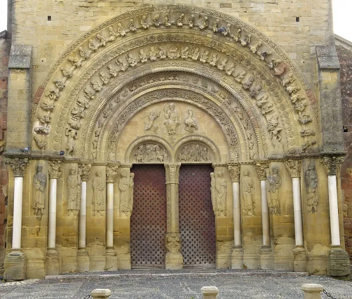 Framed Print : Church of Sainte-Foy de Morlas. 11th c. FRANCE. Morlas. Portico. Romanesque art. Architecture. AISA / Everett Collection**US SALES ONLY**