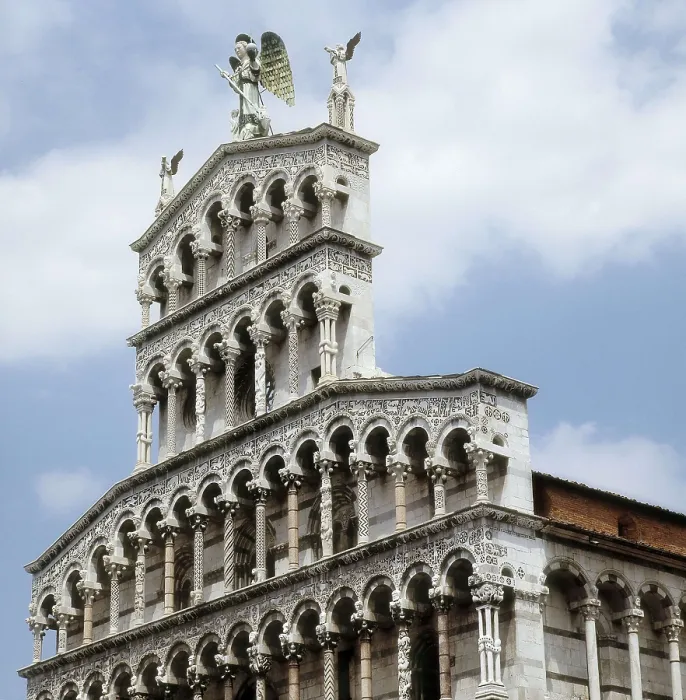 Framed Print : Church of San Michele in Foro. 11th-14th c. ITALY. TUSCANY. LUCCA. Lucca. Romanesque art. Architecture. AISA / Everett Collection**US SALES ONLY** Framed Print : Church of San Michele in Foro. 11th-14th c. ITALY. TUSCANY. LUCCA. Lucca. Romanesque art. Architecture. AISA / Everett Collection**US SALES ONLY**