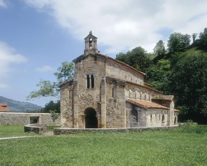 Framed Print : Church of San Salvador de Valdedis. SPAIN. Villaviciosa. Asturian Pre-Romanesque art. Architecture. AISA / Everett Collection**US SALES ONLY**