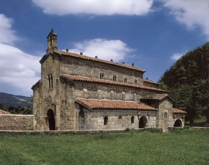 Framed Print : Church of San Salvador de Valdedis. SPAIN. ASTURIAS. Villaviciosa. Asturian Pre-Romanesque art. Architecture. AISA / Everett Collection**US SALES ONLY**