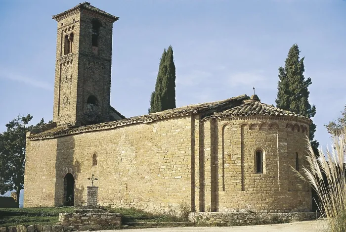 Framed Print : Church of Sant Jaume de Viladrover. 12th c. SPAIN. CATALONIA. BARCELONA. Brull. Romanesque art. Architecture. AISA / Everett Collection**US SALES ONLY**