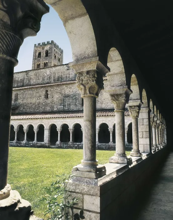Framed Print : Church of Sant Miquel de Cuix. 11th c. FRANCE. Codalet. Monastery of St. Michel of Cuix. Romanesque art. Architecture. AISA / Everett Collection**US SALES ONLY**