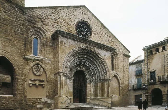 Framed Print : Church of Santa Mara in Agramunt. 13th c. SPAIN. Agramunt. Church of St. Mary. Romanesque art. Architecture. AISA / Everett Collection**US SALES ONLY**