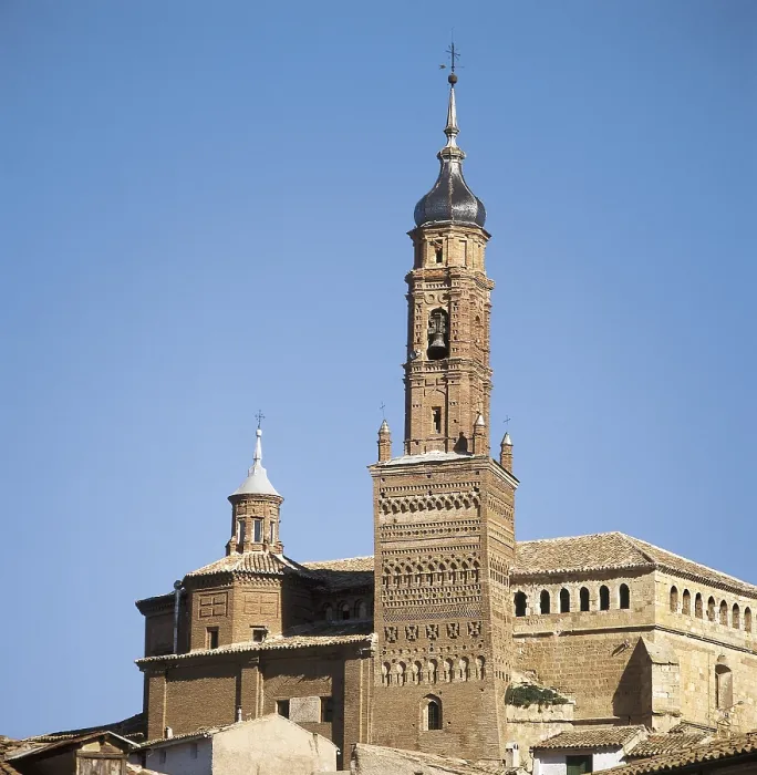 Framed Print : Church of Santa Maria. 13th-14th c. SPAIN. ARAGON. ZARAGOZA. Ateca. Mudejar church of Santa Maria (13th-14th c.). Mudejar art. Architecture Framed Print : Church of Santa Maria. 13th-14th c. SPAIN. ARAGON. ZARAGOZA. Ateca. Mudejar church of Santa Maria (13th-14th c.). Mudejar art. Architecture