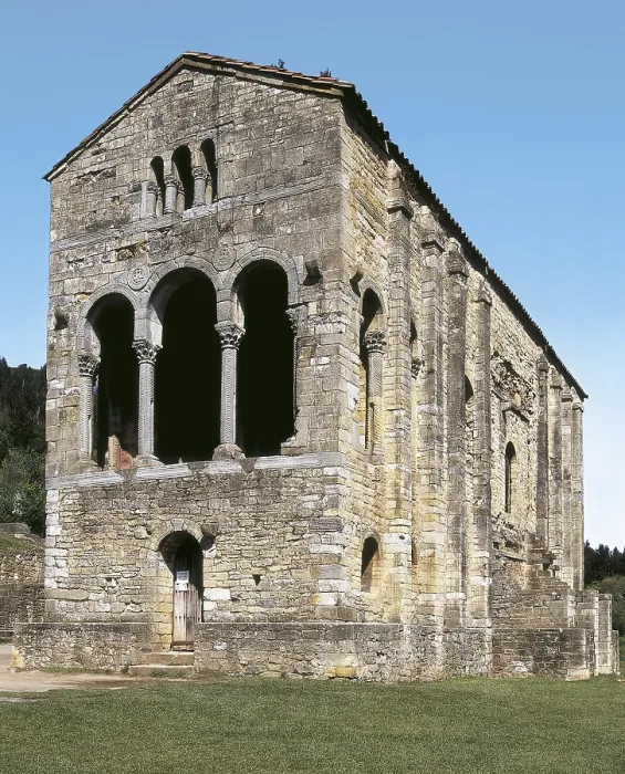 Framed Print : Church of Santa Maria del Naranco. SPAIN. Oviedo. Church of Santa Maria del Naranco. Asturian Pre-Romanesque art. Architecture