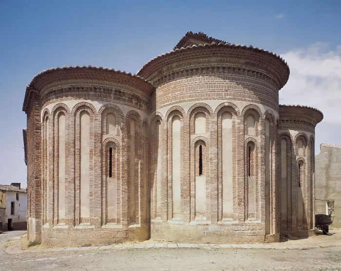 Framed Print : Church of the Saviour. 13th c. SPAIN. CASTILE AND LEON. ZAMORA. Toro. Head with three apses. Mudejar art. ; Romanesque art. Architecture. AISA / Everett Collection**US SALES ONLY**