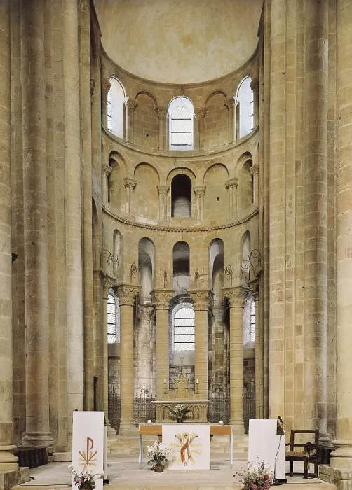 Framed Print : Church of St. 12th c. FRANCE. Conques. glise abbatiale de Sainte Foy (Abbey Church of St. Foy). Main altar. Romanesque art. Architecture. AISA / Everett Collection**US SALES ONLY**