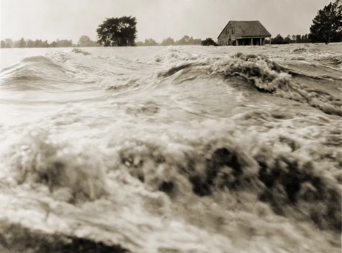 Framed Print : Churning waters of the Red River during the Flood of 1927 near Moreauville, Louisiana Framed Print : Churning waters of the Red River during the Flood of 1927 near Moreauville, Louisiana