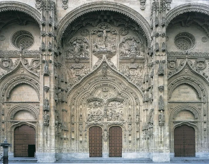Framed Print : CHURRIGUERA, Alberto (1676-1740); GIL DE HONTAON, Rodrigo (1500-1577); JUAN de ALAVA ( -1537); GIL DE HONTAON, Juan (1480-1526). New Cathedral of the Virgin of the Assumption