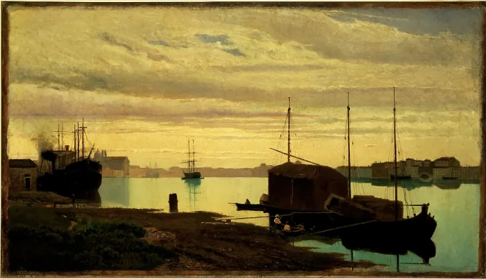 Framed Print : Ciardi Guglielmo, Canale della Giudecca, 1869, 19th Century, oil on canvas, Italy, Veneto, Venice, Ca Pesaro, International Gallery of Modern Art Framed Print : Ciardi Guglielmo, Canale della Giudecca, 1869, 19th Century, oil on canvas, Italy, Veneto, Venice, Ca Pesaro, International Gallery of Modern Art