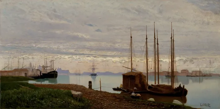 Framed Print : Ciardi Guglielmo, Giudecca Canal, 1869, 19th Century, canvas, Italy, Veneto, Treviso, Private collection (607149) Everett CollectionMondadori Portfolio**US SALES ONLY** Framed Print : Ciardi Guglielmo, Giudecca Canal, 1869, 19th Century, canvas, Italy, Veneto, Treviso, Private collection (607149) Everett CollectionMondadori Portfolio**US SALES ONLY**