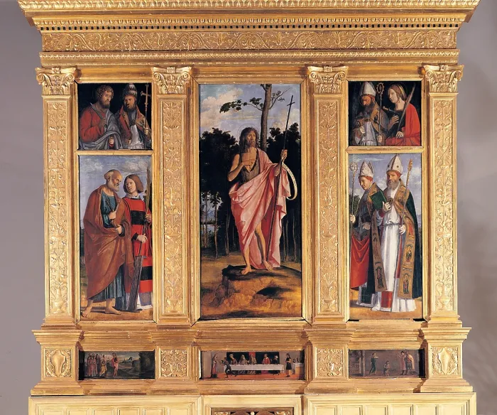 Framed Print : Cima da Conegliano Giovanni Battista known as Cima da Conegliano, Polyptych of San Fior di Sopra, 1505, 16th Century, panel, Italy, Veneto, San Fior di Sopra, Treviso Framed Print : Cima da Conegliano Giovanni Battista known as Cima da Conegliano, Polyptych of San Fior di Sopra, 1505, 16th Century, panel, Italy, Veneto, San Fior di Sopra, Treviso
