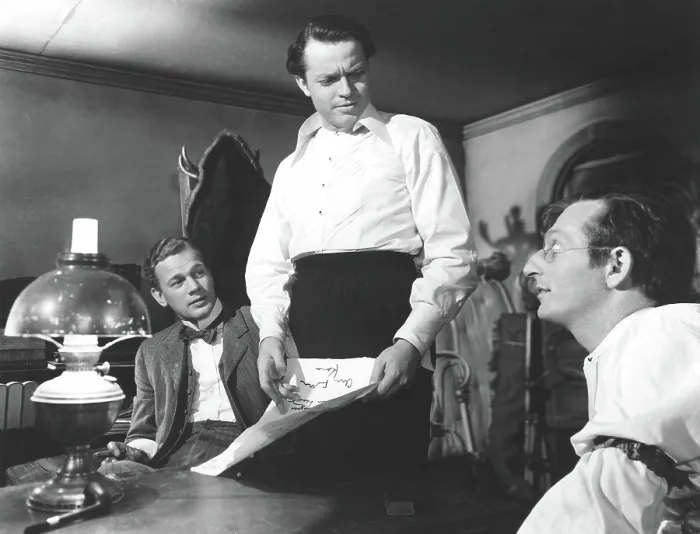 Framed Print : CITIZEN KANE, Joseph Cotten, Orson Welles, Everett Sloane, 1941