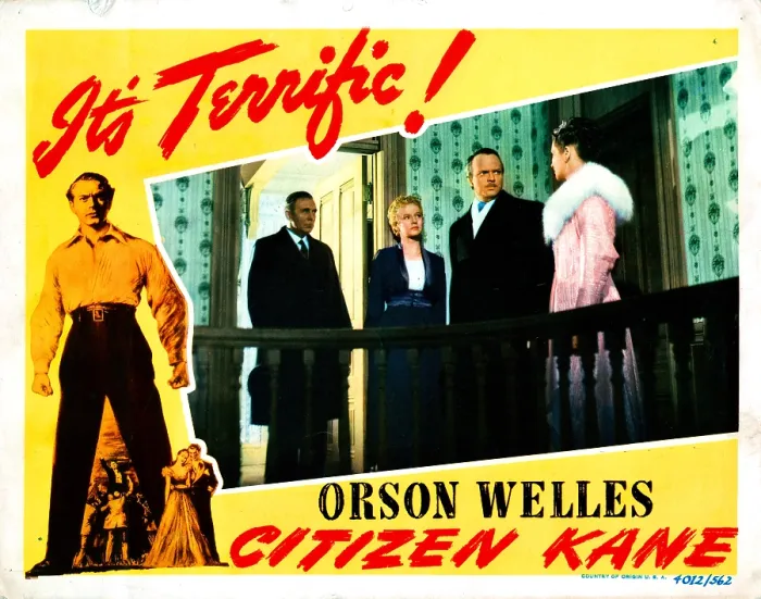 Framed Print : CITIZEN KANE, left, Ray Collins, Dorothy Comingore, Orson Welles, Ruth Warrick, 1941