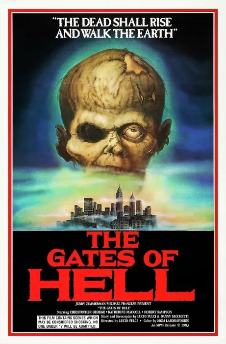 Framed Print : CITY OF THE LIVING DEAD, (aka PAURA NELLA CITTA DEI MORTI VIVENTI, aka THE GATES OF HELL), US poster art, 1980. Medusa Film / courtesy Everett Collection