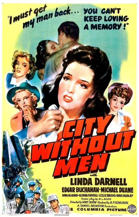 Framed Print : CITY WITHOUT MEN, US poster, Linda Darnell, 1943 Framed Print : CITY WITHOUT MEN, US poster, Linda Darnell, 1943