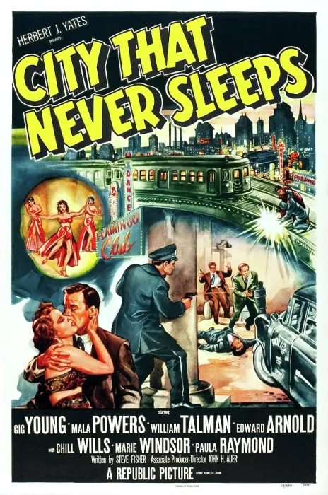 Framed Print : CITY THAT NEVER SLEEPS, 1953