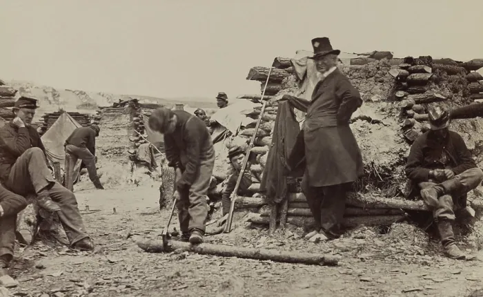 Framed Print : US Civil War, 1862. Camp of 110th Pennsylvania Infantry near Falmouth, Virginia, in December 1862, probably after the Battle of Fredericksburg. On Dec Framed Print : US Civil War, 1862. Camp of 110th Pennsylvania Infantry near Falmouth, Virginia, in December 1862, probably after the Battle of Fredericksburg. On Dec