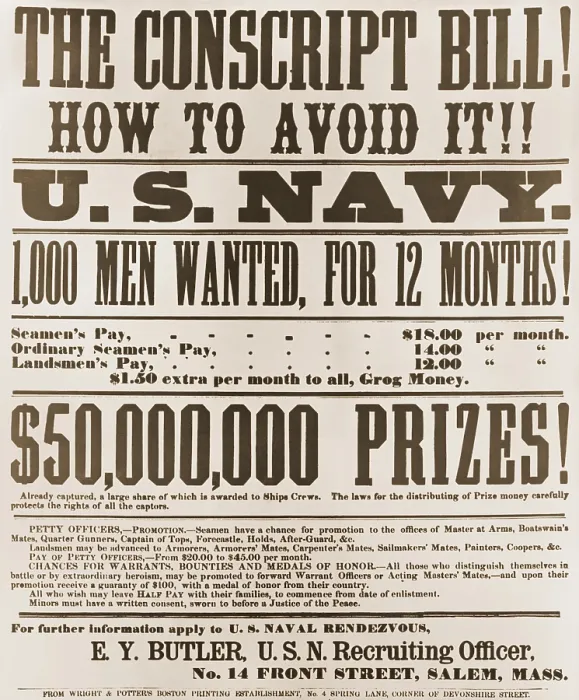 Framed Print : US Civil War. 1863 Union recruiting poster headline reads: THE CONSCRIPT BILL! HOW TO AVOID IT!! offers men a way to avoid being drafted into the army Framed Print : US Civil War. 1863 Union recruiting poster headline reads: THE CONSCRIPT BILL! HOW TO AVOID IT!! offers men a way to avoid being drafted into the army