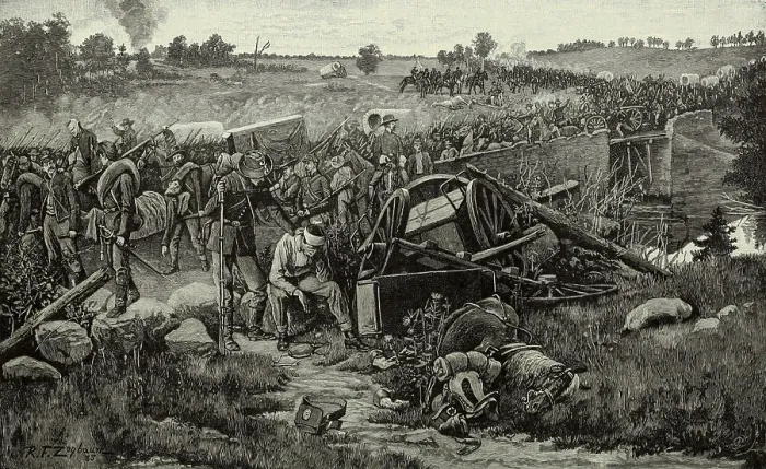 Framed Print : US Civil War. 2nd Battle of Manassas, also called 2nd Battle of Bull Run, August 28-30, 1862
