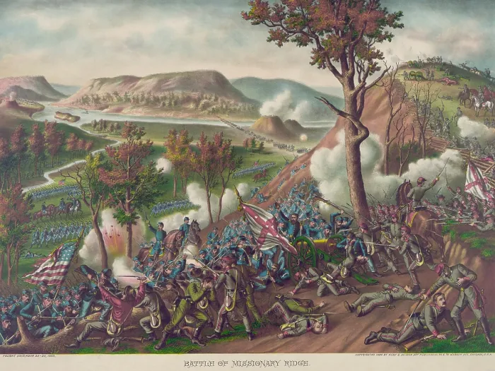 Framed Print : US Civil War. Battle of Missionary Ridge, Nov. 25, 1863. Gen Framed Print : US Civil War. Battle of Missionary Ridge, Nov. 25, 1863. Gen