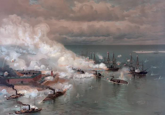 Framed Print : US Civil War. Battle of Mobile Bay, Aug. 5, 1864 Framed Print : US Civil War. Battle of Mobile Bay, Aug. 5, 1864