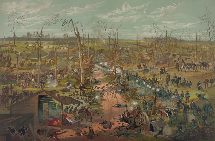 Framed Print : US Civil War, Battle of Shiloh, also called the Battle of Pittsburg Landing, Tennessee, April 6-7, 1862 Framed Print : US Civil War, Battle of Shiloh, also called the Battle of Pittsburg Landing, Tennessee, April 6-7, 1862