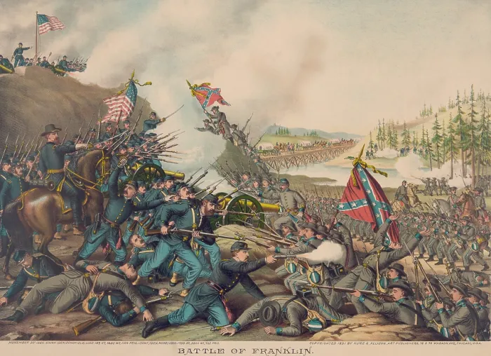 Framed Print : US Civil War. Confederate Tennessee Campaign, Oct. 1- Nov. 30, 1864