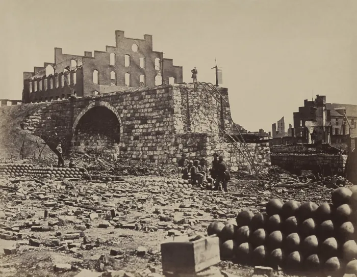 Framed Print : US Civil War. The Fall of the Richmond, Virginia, the Confederate capital city, April 2, 1865