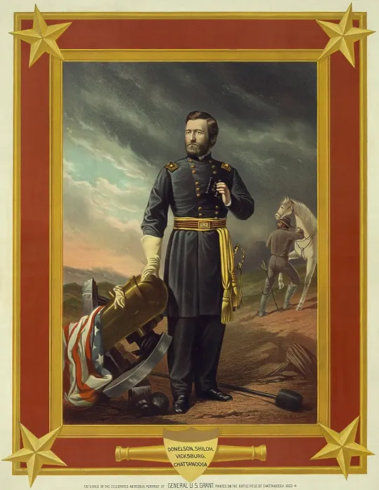 Framed Print : US Civil War. General Ulysses S. Grant, portrait of 1863-64 by English-American painter, John Antrobus Framed Print : US Civil War. General Ulysses S. Grant, portrait of 1863-64 by English-American painter, John Antrobus